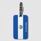 El Salvador National Flag Patriotic Gepäckanhänger (Vorderseite Vertikal)