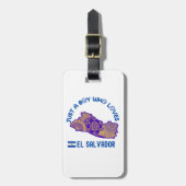 El Salvador Nordamerika Gepäckanhänger (Vorderseite vertikal)