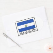 El Salvador Ovaler Aufkleber (Umschlag)