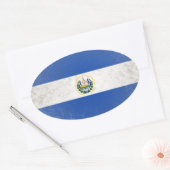 El Salvador Ovaler Aufkleber (Umschlag)