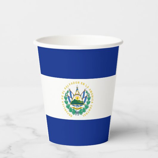 El Salvador-Papier-Becher Pappbecher (Vorderseite)