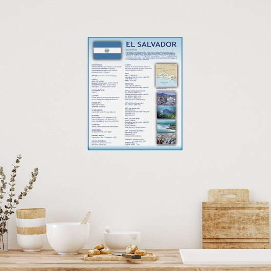 El Salvador Poster (Küche)