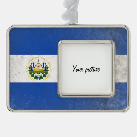 El Salvador Rahmen-Ornament Silber (Vorderseite)