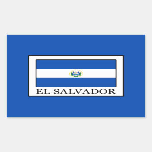 El Salvador Rechteckiger Aufkleber