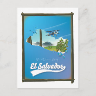 El Salvador Reisekarte Postkarte