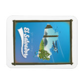 El Salvador Reiseplan Magnet (Horizontal)