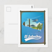 El Salvador Reiseplan Postkarte (Vorne/Hinten)