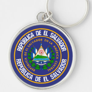 El Salvador-Runde Schlüsselanhänger