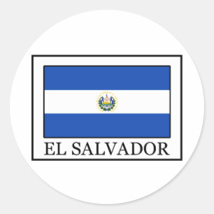 El Salvador Runder Aufkleber