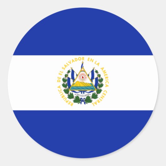 el salvador runder aufkleber (Vorderseite)
