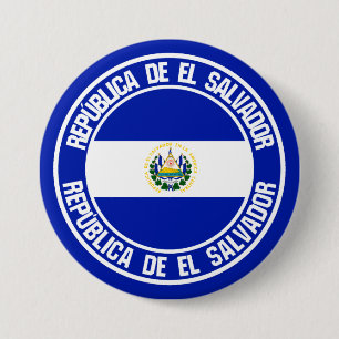 El Salvador rundes Emblem Button