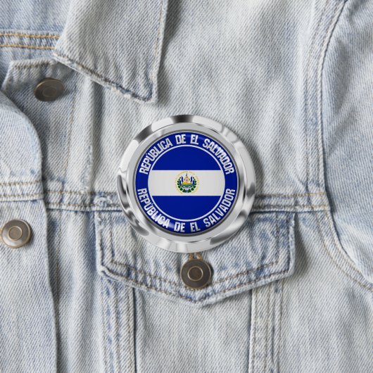 El Salvador rundes Emblem Button (Beispiel)