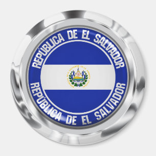El Salvador rundes Emblem Magnet