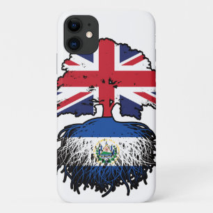 El Salvador Salvadoran, britisches Tree-Roots-Flag Case-Mate iPhone Hülle