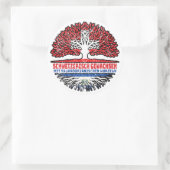 El Salvador Salvadorianisch Schweizer Schweiz Baum Runder Aufkleber (Tasche)