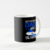 El Salvador Salvadorianischer Vater Vathers Day Gi Kaffeetasse (VorderseiteRechts)
