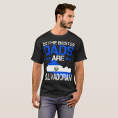 El Salvador Salvadorianischer Vater Vathers Day Gi T-Shirt (Vorne ganz)