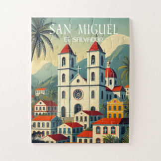 El Salvador | San Miguel Reisen Vintag Retro Puzzle