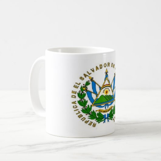 EL SALVADOR SCHALE KAFFEETASSE (Vorderseite Links)