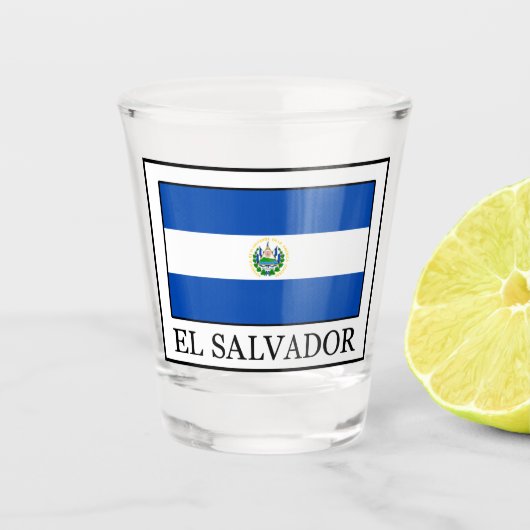 El Salvador Schnapsglas (Vorderseite)