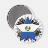 El Salvador Star Magnet (Vorderseite/Rückseite)