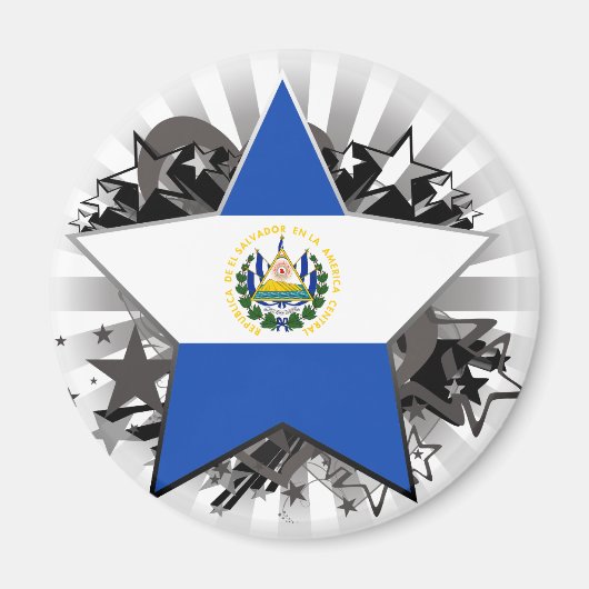 El Salvador Star Magnet (Vorne)
