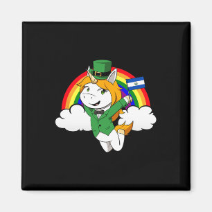 El Salvador Stolz Salvadoranische Flagge St. Patri Magnet