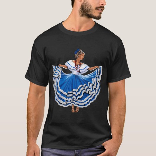 El-Salvador-Tänzerin T-Shirt (Vorderseite)
