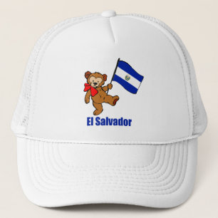 El Salvador Teddy Bear Hat Truckerkappe