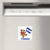 El Salvador Teddy Bear Magnet (In Situ (Geschirrspüler))