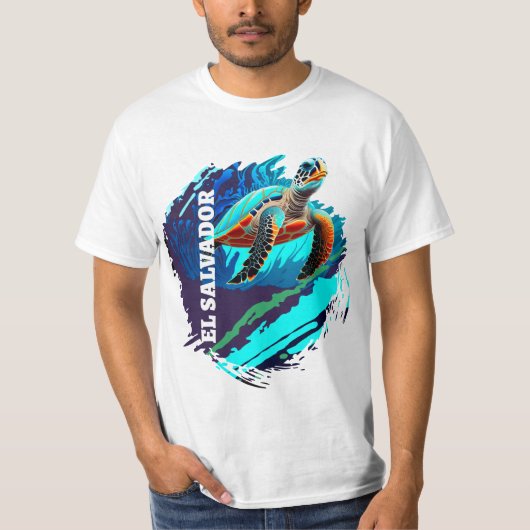 EL SALVADOR TORTUGA MARINA T-Shirt (Vorderseite)