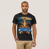 El Salvador Travel Vintage Poster San Salvador T-Shirt (Vorne ganz)