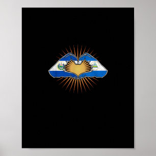 El Salvador und Nicaragua Poster