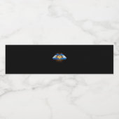 El Salvador und Nicaragua Wasserflaschenetikett (Einzelnes Label)