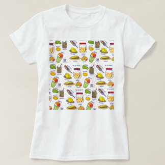 El Salvador Unterhemd Antojitos für Frau, Weiß,