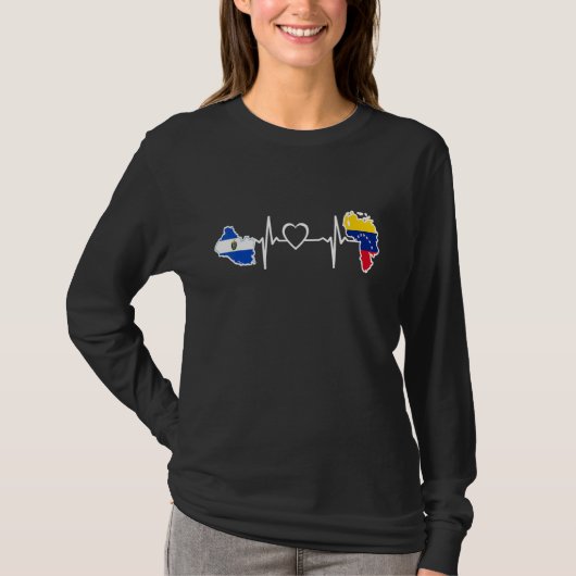 El Salvador Venezuela Flag Salvadoran Venezuelan H T-Shirt (Vorderseite)