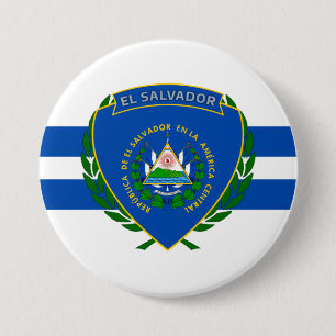 El Salvador-Wappen Button