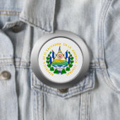 El Salvador-Wappen Button (Beispiel)