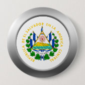 El Salvador-Wappen Button (Vorderseite)