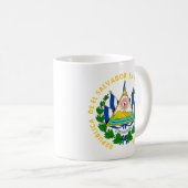 El Salvador Wappen Kaffeetasse (VorderseiteRechts)