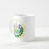 El Salvador Wappen Kaffeetasse (Vorderseite Links)