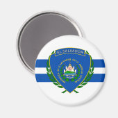 El Salvador-Wappen Magnet (Vorderseite/Rückseite)