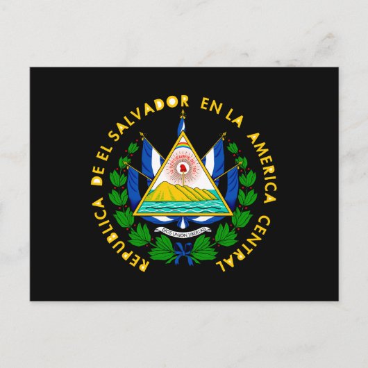 El Salvador-Wappen Postkarte (Vorderseite)