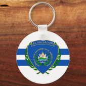 El Salvador-Wappen Schlüsselanhänger (Vorderseite)