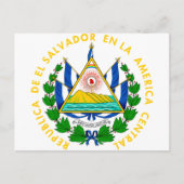 El Salvador Wappen SV Postkarte (Vorderseite)