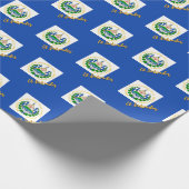 El Salvador Wrapping Paper, Salvador Flaggenpatrio Geschenkpapier (Ecke)