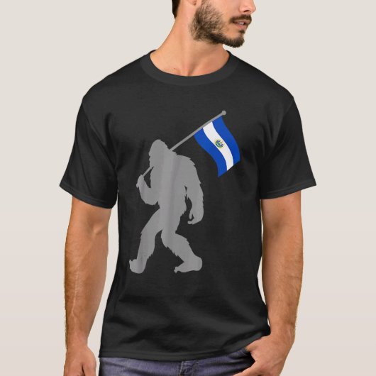 El Salvadorian Flag On El Salvador Flag T-Shirt (Vorderseite)
