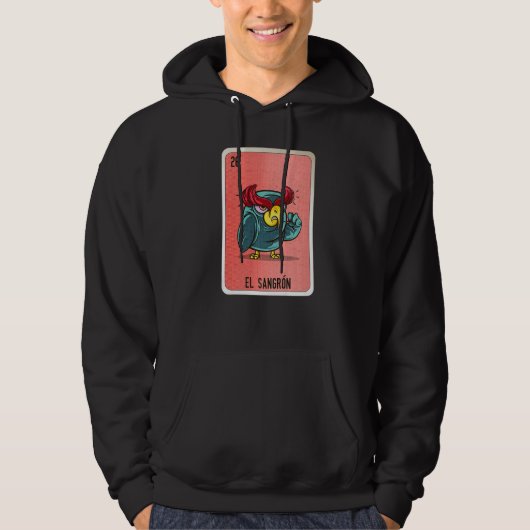 El Sangron Mexican Slang Lottery Bingo Cards Hoodie (Vorderseite)