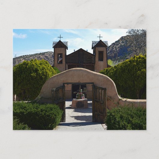El Santuario de Chimayó, New Mexico Postkarte (Vorderseite)
