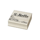 El-Shaddai Hebräische Namen Gottes Typografie Gummistempel (Stempel)